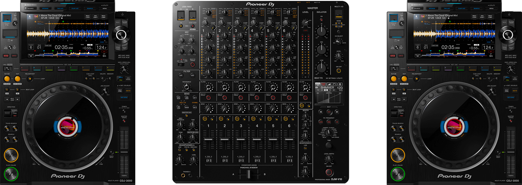Rider tecnico Pioneer con dos CDJ